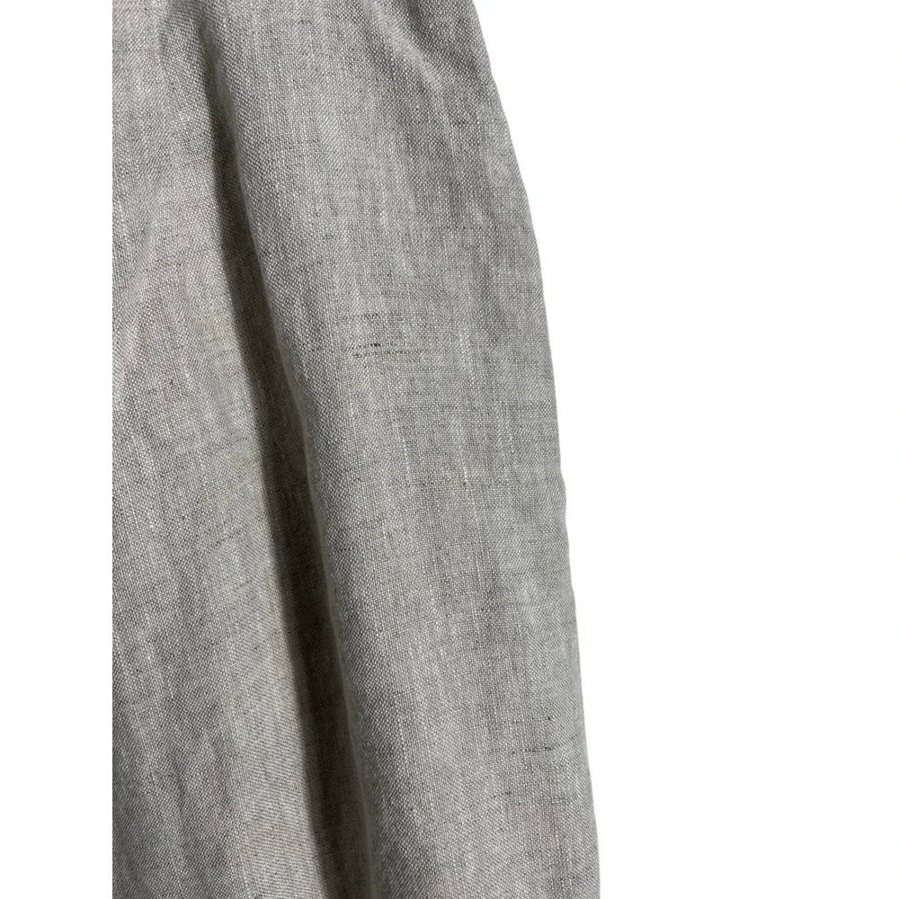 REFORMATION Cleo Linen Pleated Wide Leg Trouser Pant in‎ Oatmeal